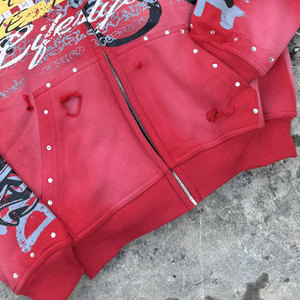 เสื้อมีฮู้ดสำหรับผู้ชายผ้าฝ้ายมีฉลากตามสั่งใหม่ล่าสุด - Product Image 4