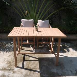 ชุดโซฟาไม้แท้เป็นมิตรต่อสิ่งแวดล้อมโต๊ะกาแฟสำหรับกลางแจ้งปรับแต่งได้ทันสมัยเรียบง่าย - Product Image 1