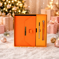 Ensemble de papeterie d'entreprise personnalisé, coffret cadeau de luxe, bloc-notes et stylo, ensemble de 2 pièces avec logo personnalisé