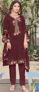 Nuevo traje pakistaní Fox Georgette con Stanton interior viscosa seda inferior gasa impresión Digital traje colección - Product Image 3