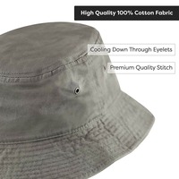 Nouveauté, taille et couleur personnalisées, faible MOQ, chapeaux de seau unisexes décontractés pour les fêtes, 100% coton, avec logo personnalisé et protection solaire