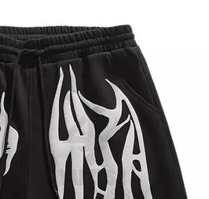 กางเกงขาสั้นผ้าคอตตอนสำหรับผู้ชายกางเกงวอร์มลำลองพิมพ์ลายสตรีทแวร์ออกแบบได้ตามต้องการ - Product Image 6