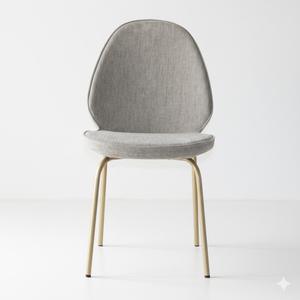 Chaise de salle à manger MONZA, assise confortable, pieds en métal doré de qualité commerciale, design minimaliste moderne, revêtement en velours. - Product Image 2