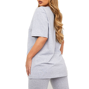 Camiseta de Algodón para Mujer con Logotipo Personalizado, Tela Suave y Transpirable, Manga Corta, Estilo Casual, Ropa de Calle, OEM, ODM, Venta al Por Mayor - Product Image 2