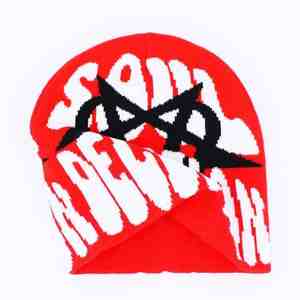 2024 Unisexe Logo Personnalisé Chapeau D'hiver Bonnet De Haute Qualité 100% Acrylique Tricoté Choix Du Designer avec Motif D'impression - Product Image 5