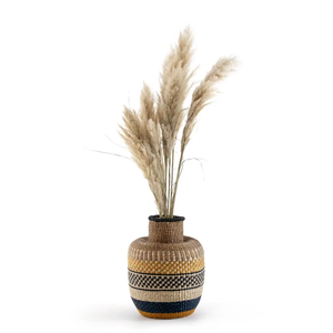 Jarrón de mimbre Seagrass tejido a mano Natural hecho en Vietnam material ecológico para decoración del hogar y decoración de vajilla al por mayor - Product Image 3