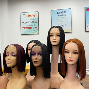 8 pouces 10 pouces Bob Perruques Cheveux Humains Dentelle Fermeture 2x6 2x4 Os Droite Perruques Cheveux pour Femmes Noires Prix Pas Cher - Product Image 2