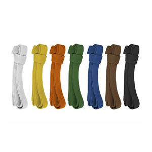 Cinturones de Karate Unisex de Marca Personalizada al por Mayor en Color Amarillo, Cinturones de Artes Marciales Ligeros de Alta Calidad, Logotipo Personalizado de Pakistán, Talla - Product Image 2