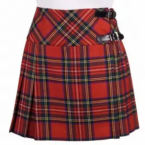 New Arrival Ladies Mini Kilt Women Kilt Mini Skirt 100% Best Quality Modern Kilt Women HE-188