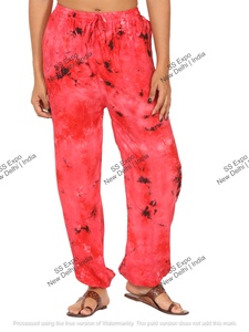 Pantalones bombachos rectos de talla libre con estampado de globos, mallas bohemias Hippie cómodas de algodón, ropa de calle informal de cintura baja para mujer, Verano - Product Image 4