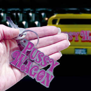 Llavero de regalo de Kill Bill Pussy Wagon, mosquetón metálico con serigrafía, luz y abridor de botellas - Product Image 5