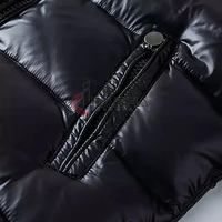 Blouson Bomber Matelassé à Capuche en Toile Brillante pour Homme – Vente en Gros, Personnalisable, Style Urbain, Rembourrage Chaud, OEM Haut de Gamme