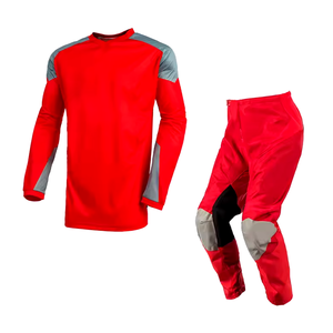 MX JERSEY PANT BMX MTB ชุดแข่งมอเตอร์ไซค์วิบากสีดำแดงออกแบบได้ตามต้องการ - Product Image 3