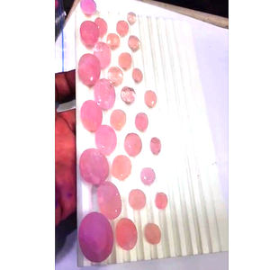 100 piezas de morganita Natural de 11mm a 30mm faceta redonda ovalada 1165 Cts lote Iroc ventas morganita de alta calidad corte de piedras preciosas US $240 - Product Image 4