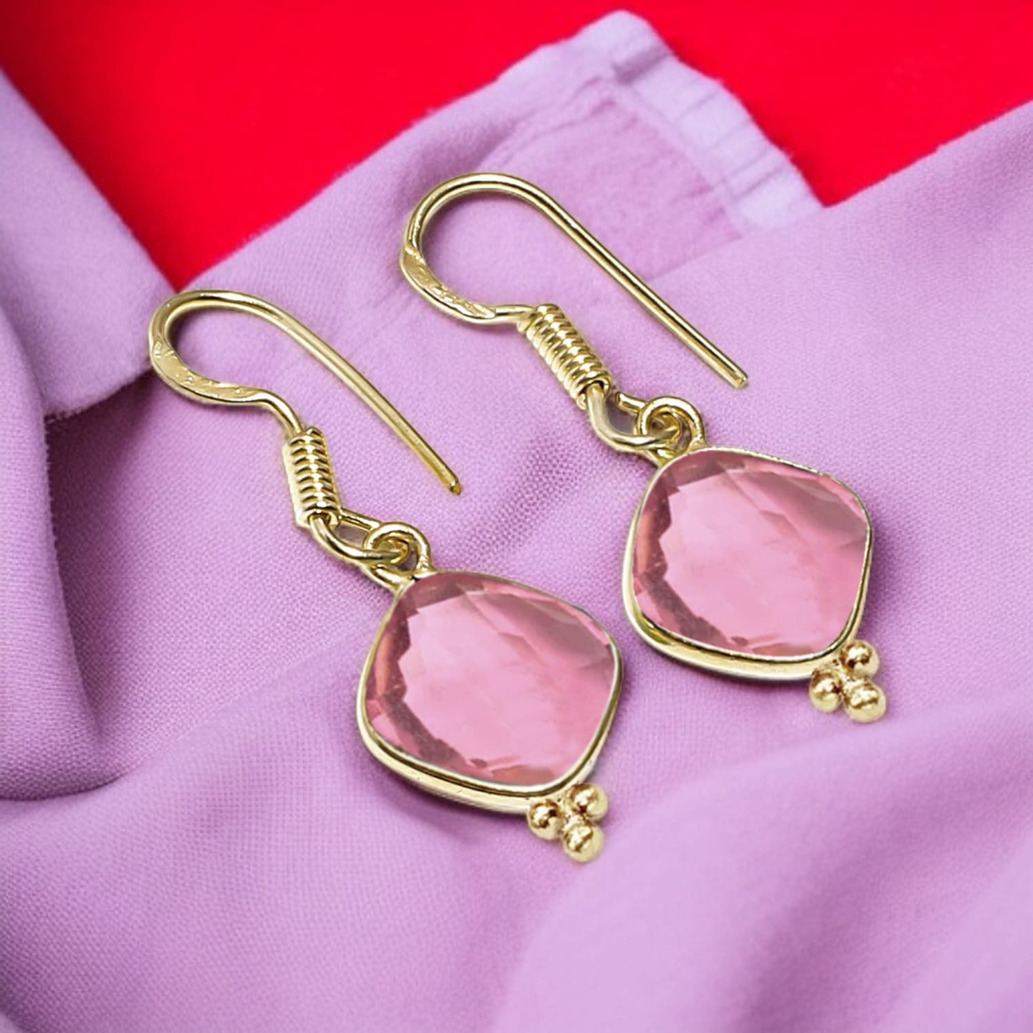 ควอตซ์ทัวร์มาลีนสีชมพู