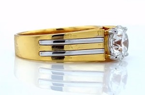 Bijoux en diamant de laboratoire pour femmes, 2,71 carats, taille ronde, ethnique, or jaune 18 carats, bague en diamant de laboratoire, Vala Brothers - Product Image 6