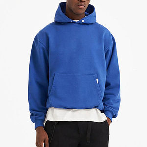 Sudaderas con Capucha Lisas al por Mayor, Tendencia Actual, Unisex, Talla Grande, Felpa, Lavado Ácido, Estilo Casual Urbano - Product Image 1