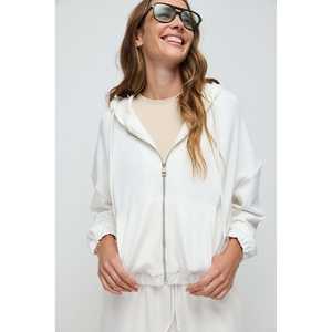 Sudadera Corta de Cuello Redondo con Textura Suave para Uso Diario (Viscosa/Poliéster) - Product Image 1