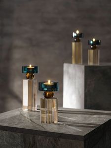 Modern Metal Candle Holder in Iron and Aluminum with Matte Finish for Elegant Home Decor - Product Image 3