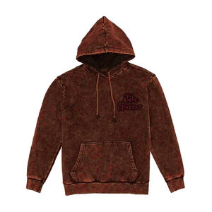 Wholesale Acid <b>Wash</b> Hoodie Pullover Full Sleeve Adult Men's Acid <b>Wash</b> Hoodies With Customized Design and Size - Product Image 4