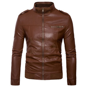 Chaqueta de Cuero para Hombre Otoño Invierno, Chaqueta de Cuero para Hombre de la Mejor Calidad, Chaqueta de Invierno de Cuero Genuino para Hombre - Product Image 1