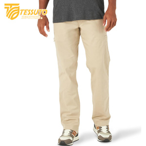 Pantalones cargo de algodón 100% de alta calidad para hombre, pantalones largos para exteriores, estilo deportivo informal táctico, liso, teñido, de lana media, bajo MOQ - Product Image 3