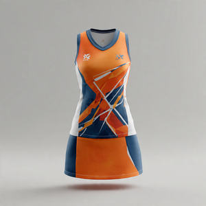 Uniformes de netball imprimés pour l'école, robes de sport pour femmes, hauts de netball, 100% polyester, uniforme de netball - Product Image 4