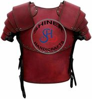 Armadura de pecho Medieval para hombre, chaqueta de caballero, traje de placa de pecho, armadura de cuero Vikingo, marrón, fiesta de Cosplay de Halloween