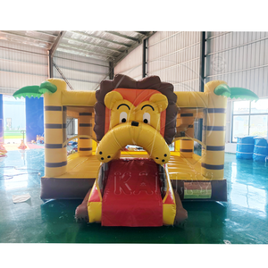 Parque de Trampolines Inflables Comerciales con Temática de León, Castillo Hinchable para Niños, Material de PVC, Equipo de Juego para Exteriores - Product Image 5