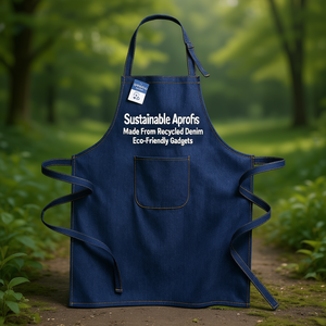 Grembiuli Sostenibili Realizzati in Denim Riciclato, Accessori Ecologici - Product Image 3