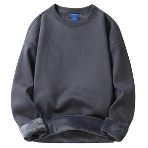High Quality Solid Autumn <b>Mens</b> Sweatshirt Breathable Cotton Windproof Quick Dry Crew Neck Comfortable Fit Long Sleeve <b>Pullover</b> - Product Image 3