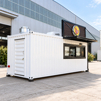 Restaurant-bar populaire préfabriqué de haute qualité en conteneur de 20 pieds pour extérieur, parc ou stand de poulet