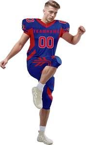 เสื้อฟุตบอลแบบกำหนดเองสำหรับผู้ใหญ่ คุณภาพสูง พรีเมียม แบบซับลิเมชั่น ชุดอเมริกันฟุตบอล ปรับแต่งชื่อ หมายเลข โลโก้ได้ - Product Image 5