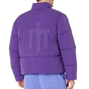 Meilleures ventes Veste à bulles chaude de qualité supérieure pour hommes en hiver Col montant avec logo avant Vente en gros à la mode - Product Image 3