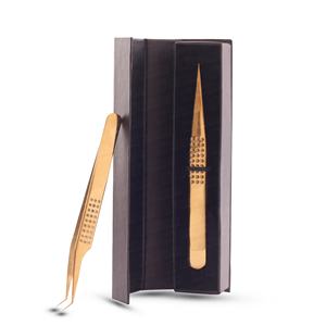 Las pinzas para pestañas son herramientas de belleza de precisión diseñadas para aplicar pestañas postizas embalaje de pinzas de volumen de pestañas - Product Image 2