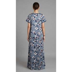 Chemise de nuit longue maxi pour femme Alpine Designer avec poche latérale, en tissu tissé doux et respirant, confortable, brodée, ODM - Product Image 6