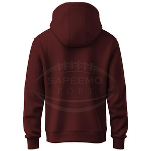 Sweat à capuche uni pour homme, coupe décontractée, doublé en polaire, design respirant et écologique, mode décontractée de rue, confort - Product Image 2