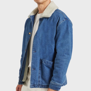 Nouveau Best-seller tendance Veste en jean délavé personnalisée de haute qualité coupe ajustée coupe-vent OEM pour hommes - Product Image 5