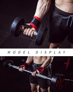 Muñequera multicolor para levantamiento de pesas, muñequera para gimnasio, muñequera con impresión de logotipo personalizado, muñequeras de poliéster y algodón, cierre de bucle de gancho - Product Image 6