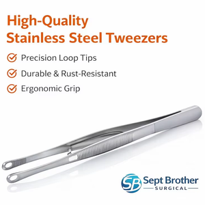 Pinzas Quirúrgicas de Acero Inoxidable de Grado Médico para Uso Hospitalario - Product Image 1