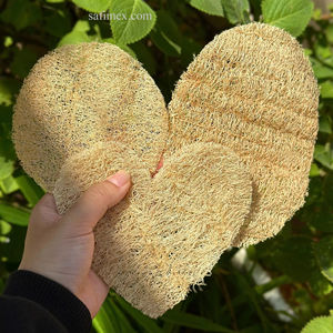 Coussinets faciaux en luffa naturel taille personnalisée de haute qualité cultivés dans une ferme du Vietnam avec service d'emballage OEM - Product Image 1