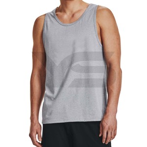 Custom Men's <b>Sleeveless</b> Gym Workout Tank <b>Top</b> Breathable Summer Fitness Clothing Muscle Vest Bodybuilding Tank <b>Tops</b> Wholesale - Product Image 1