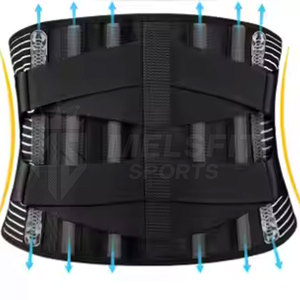 Ceinture de sport arrière réglable pour le soutien de la salle de sport et de l'entraînement Ceinture de sport arrière respirante avec forte compression - Product Image 5