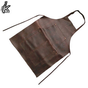 Venta al por mayor de alta resistencia de cuero genuino Barra DE TRABAJO BBQ Delantales de soldadura de tela duradera para hombres y mujeres - Product Image 2