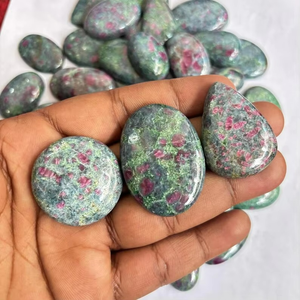 Cao cấp bán buôn phẳng lại Cabochon tinh thể handmade <span class=keywords><strong>Ruby</strong></span> Kyanite đá quý tất cả các kích cỡ đánh bóng chữa bệnh đồ trang sức đá mix - Product Image 4