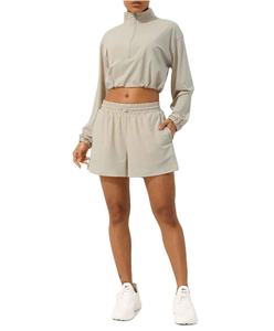 Pantalon de survêtement deux pièces long pour femme, automne-hiver, brodé, motif uni, boutonné, extensible, pour activités de plein air 2026 - Product Image 2