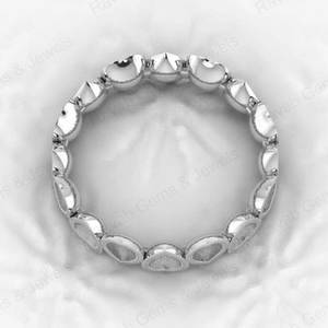 925 Genuine Sterling Silver Semi Mount <b>Ring</b> Ultimate Heart Bezel Eternity <b>Blank</b> Design Resin Ashes Good Keepsake Jewelry - Product Image 5