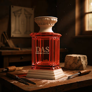 Venta de Fábrica, Botellas de Perfume Geométricas Únicas con Cierre Dorado, Diseño Arquitectónico Personalizado con Logotipo Privado, Suela Resistente Premium - Product Image 1