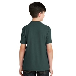 Polo piqué col rond pour garçons Uniforme scolaire en jersey 100% coton manches courtes pour petits et grands garçons - Product Image 5