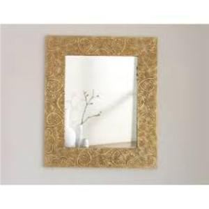 Cadre de miroir en laiton antique haut de gamme orné d'une élégance intemporelle et d'un savoir-faire luxueux pour un salon à thème vintage - Product Image 3